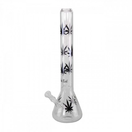 Black Leaf Old School Ice Bong black